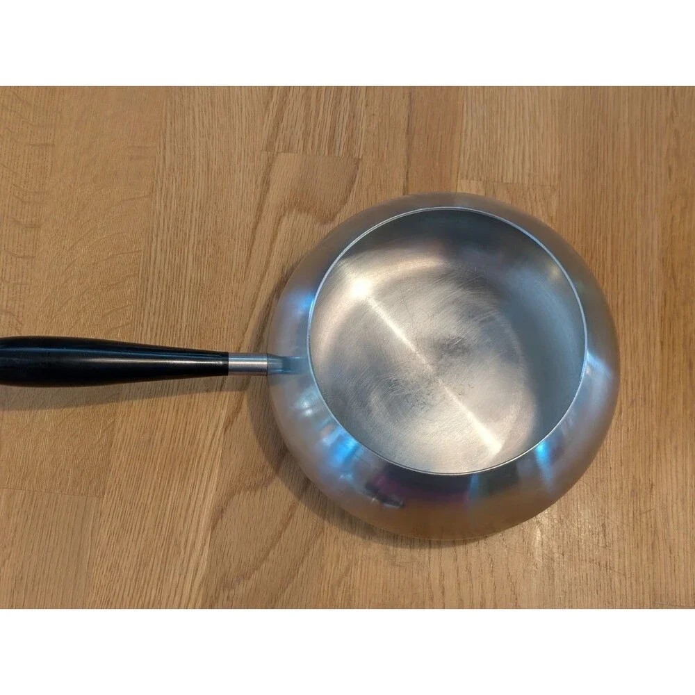 RARE! 1960's WMF Switzerland Fondue Pot W/Lid Cromargan Stainless MCM pot
